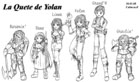 Illustration : Personnages de la Qute de Yolan